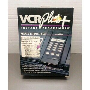 VCR Plus+ Instant Programmer Gemstar 1990-91 TV VCR Programming Made Easy NIB